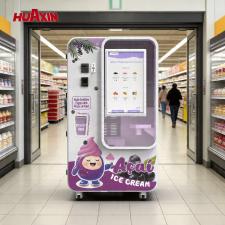Máquina expendedora de helados robótica con control remoto inteligente y operación de autoservicio 24 / 7